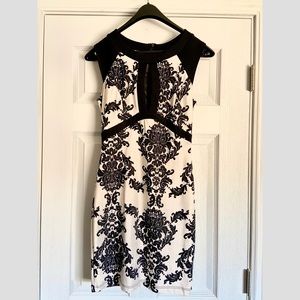 Mystic Mini Dress Black & White Paisley